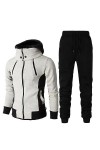 Survêtement Homme Casual à Manches Longues Survêtement Athlétique Fermeture Éclair intégrale Sport Jogging Gym Sweatsuit Vaca