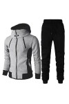 Survêtement Homme Casual à Manches Longues Survêtement Athlétique Fermeture Éclair intégrale Sport Jogging Gym Sweatsuit Vaca