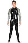 Combinaison Noire En Caoutchouc Latex, Combinaison De Course, Jeu De Rôle Quotidien, Fête, 0.4mm, Personnalisée À La Main,Noi