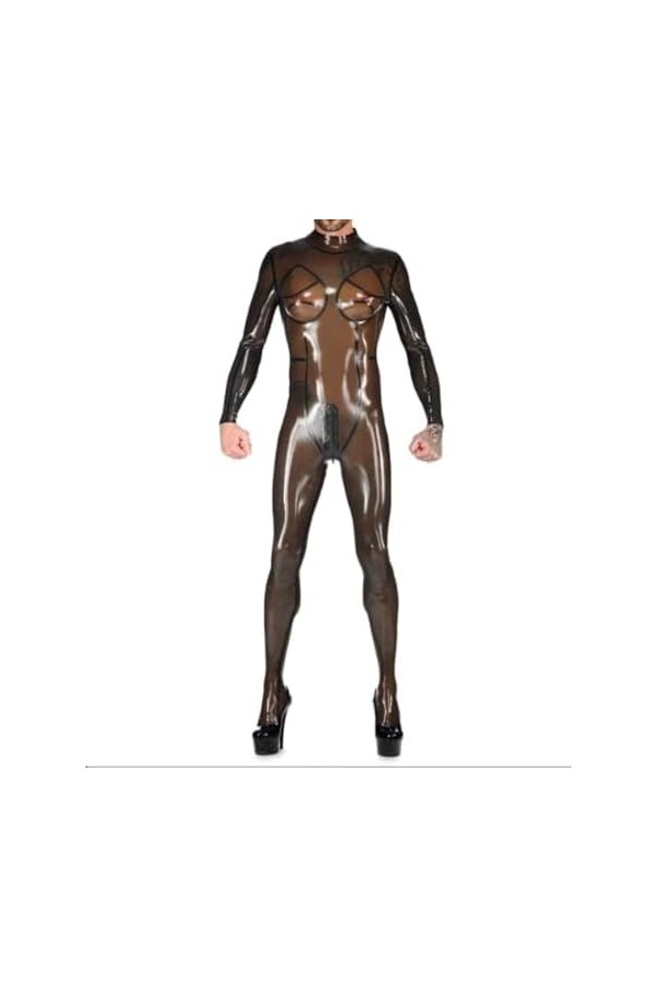 Combinaison Ample En Latex Marron Pour Femmes, Uniforme De Course, Jeu De Rôle De Fête, Décoration Noire Personnalisée À La M