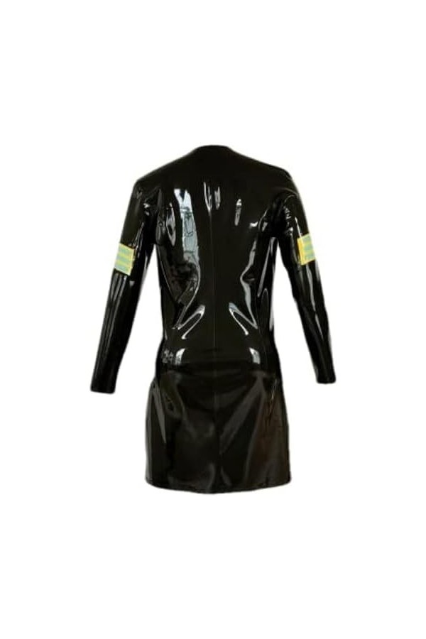 Vêtements En Latex Naturel Pour Femmes, Jupe Courte, Sexy, Coupe Basse, Près Du Corps, Lumière Noire, Personnalisable,Noir,XS