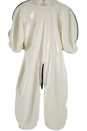 Latex Catsuit Caoutchouc Cosplay Blanc Body 0.4mm,Couleur Personnalisée,3xl