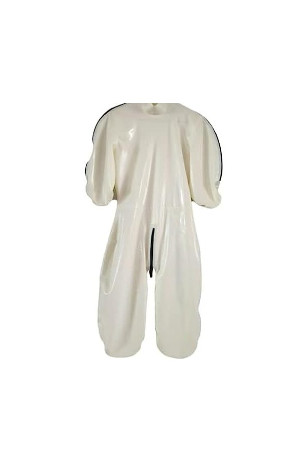 Latex Catsuit Caoutchouc Cosplay Blanc Body 0.4mm,Couleur Personnalisée,3xl