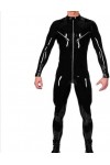 Caoutchouc Latex Noir Une Pièce Finition Zippée Jeu De Rôle Fête Personnalisée 0.4mm Personnalisation Manuelle Pure,Noir,3XL