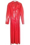 IDOBLO Trench Long Manteau En Caoutchouc Latex,Couleur Personnalisée,L