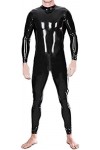 Latex Catsuit Back Zipper Pour Hommes Tight Rubber Body Jumpsuit Party Wear,Petit