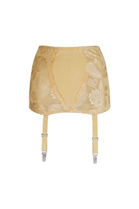 ZTTTD Golden Vintage Floral Harness Haute Taille for Femmes Garter Garter for Stockings Sexy sous-Garnières Gartières de Mari