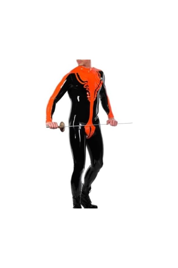 Combinaison Noire En Caoutchouc Latex, Uniforme De Course, Rôle De Fête, Occasion Spéciale, Personnalisée À La Main, 0.4mm,No