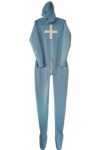 Uniforme En Latex De Caoutchouc, Combinaison Catsuit Bleu Clair Pour Hommes-bleu,Bleu,XS