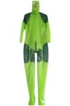 Masque En Caoutchouc Latex Vert Couverture Complète Body-vert,Couleur Personnalisée,M