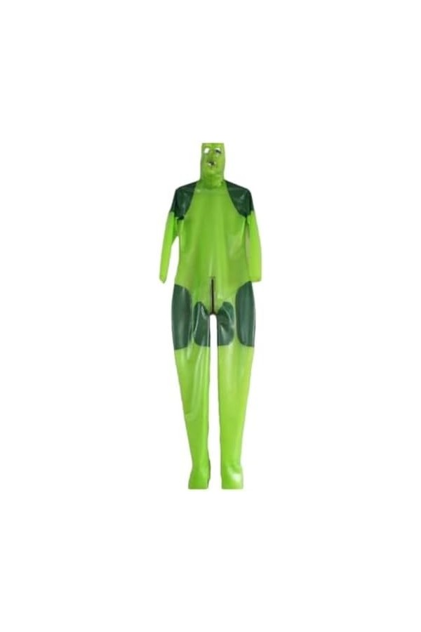Masque En Caoutchouc Latex Vert Couverture Complète Body-vert,Couleur Personnalisée,M