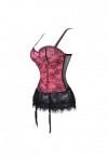 Jupe balançoire en Dentelle en Maille avec Porte-Jarretelles Lingerie Sexy Court Corset Abdomen Poly Buste Corset Corset Sexy