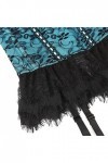 Jupe balançoire en Dentelle en Maille avec Porte-Jarretelles Corset de Cour de Lingerie Sexy Corset de Buste Poly Abdomen Cor