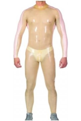 Uniforme De Course De Fête En Latex Transparent Pour Hommes, Personnalisé À La Main, 0.4mm, Transparent,Clair,format Personna