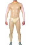 Uniforme De Course De Fête En Latex Transparent Pour Hommes, Personnalisé À La Main, 0.4mm, Transparent,Clair,format Personna