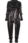 Latex Rubber All-Body Suit Body Catsuit Noir 0.4mm,Noir,S