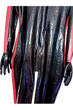 Generisch Costume de fétiche en latex - Taille L - Caoutchouc - Masque entier - Pour homme