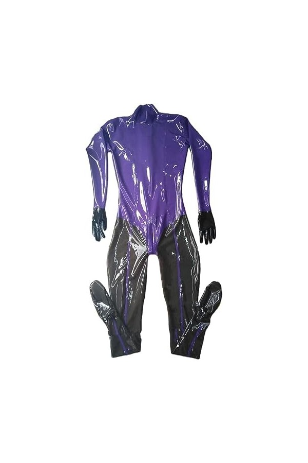 IDOBLO Catsuits Serrés En Caoutchouc Latex Pour Femmes Avec Gants, Chaussettes, Fermeture Éclair À Lentrejambe,Couleur Perso
