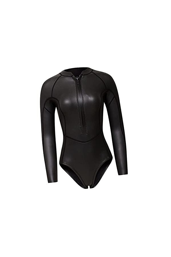 generic Femmes Combinaisons de Plongée, Combinaison Néoprène 2MM Manches Longues Plongée sous-Marine Combinaison Maillot de B