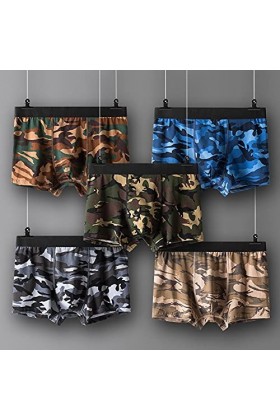 LHLLHL Camouflage Hommes Culottes U-Convexe Hommes Boxer Shorts sous-vêtements Homme Sexy Culotte avec Impression Color : Mu