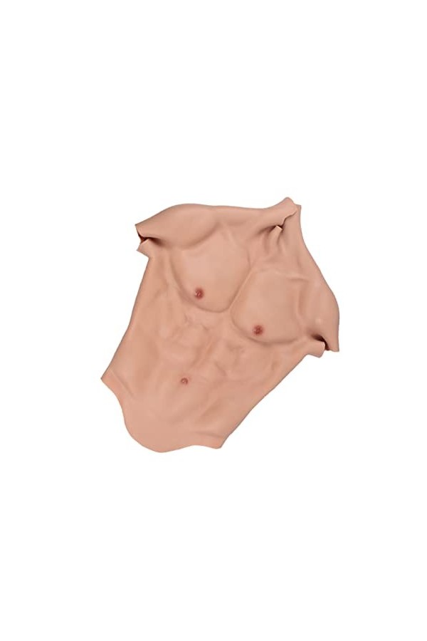 Amosfun 1 Pc Muscle Costume sous Chemise pour Homme Fausse Chemise Musculaire Chemises pour Hommes avec des Motifs Faux Vêtem