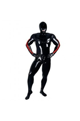 Birod Overall Suit CatsuitHooded Rot/Black,black-red,L