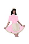 UUKR Robe de femme de ménage Sissy gothique mignon cosplay de cosplay lolita avec tablier robes victoriennes Femmes serveuse 