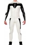 Combinaison En Caoutchouc Latex 100% Noir Et Blanc, Combinaison Patchwork, Costume De Course, Jeu De Rôle, Fête, 0.4mm, Perso
