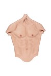 WQCZM Costume en Silicone pour Homme, Muscle Abdominal, Demi-Corps pour Homme, Peau de Simulation pour Cosplay Halloween Prop