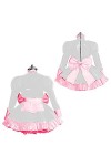 UUKR PLUS Taille Sissy Head Robe PVC Costume Cosplay Uniformes Costume à manches longues Brillant Pu en cuir Sexy Club Robes 