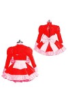 UUKR PLUS Taille Sissy Head Robe PVC Costume Cosplay Uniformes Costume à manches longues Brillant Pu en cuir Sexy Club Robes 