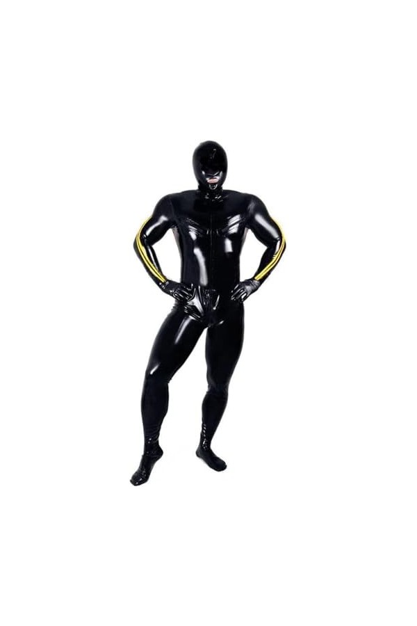 Combinaison Sexy En Caoutchouc Latex Noir, Confortable, Jeu De Rôle, Fête 0,4 Mm,Couleur Personnalisée,M
