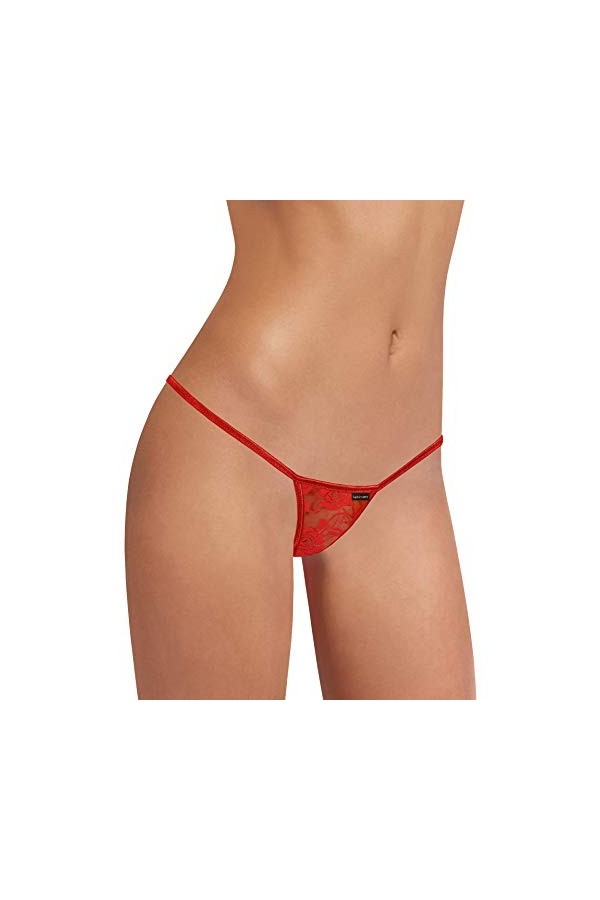 Sohimary 218 Femme Mini String Bikini Dentelle XS S M 34 36 38 40 Noir