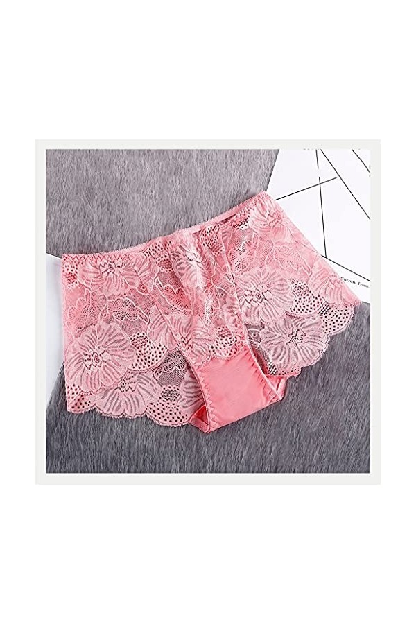 DSHGDJF 2 pièces Pleine Dentelle Taille Haute sous-vêtements Femmes Sexy Transparent Femmes Culotte Sexy Dentelle Culotte Str