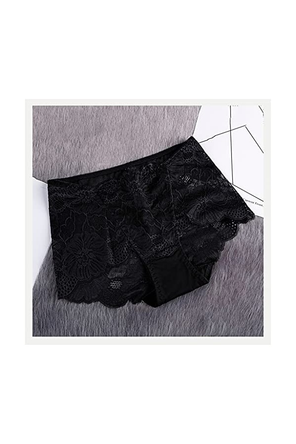 DSHGDJF 2 pièces Pleine Dentelle Taille Haute sous-vêtements Femmes Sexy Transparent Femmes Culotte Sexy Dentelle Culotte Str