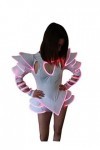 Tutu de danse à LED pour femme et fille - Pour jupe de danse de mariage, fête disco - Combinaison blanche, LED 2, Taille S