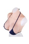 PHASFBJ Faux Seins Plastron Seins en Silicone B-G Cup, Remplissage en Silicone Doux pour la Peau + Conception de Dissipation 