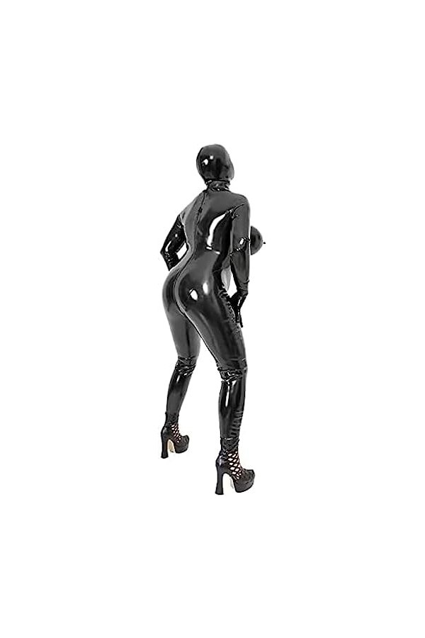 Catsuit En Caoutchouc Pour Le Corps Entier En Latex Avec Des Seins Gonflables,Personnaliser,XS