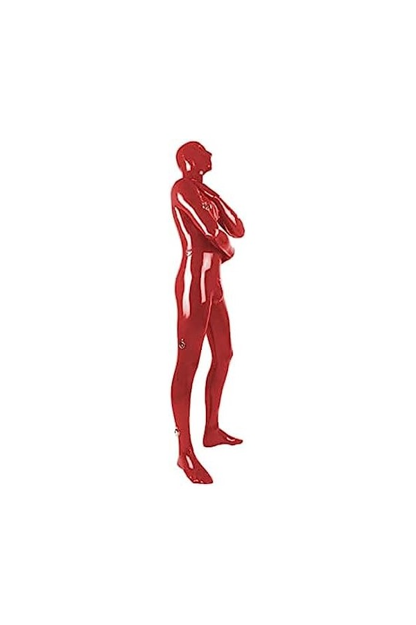 Combinaison En Latex Caoutchouc Full Body Body Rouge Catsuit,Femelle Rouge,XL