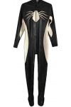 Latex Rubber Party Uniform Body Suit-Noir Blanc,Noir Blanc,XL