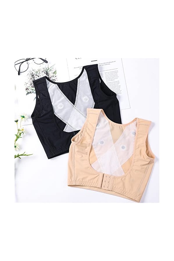 n/a 2 pièces de sculpture corporelle sans manches pour femmes, soutien de sein, soutien de poitrine, poitrine, corset couleu