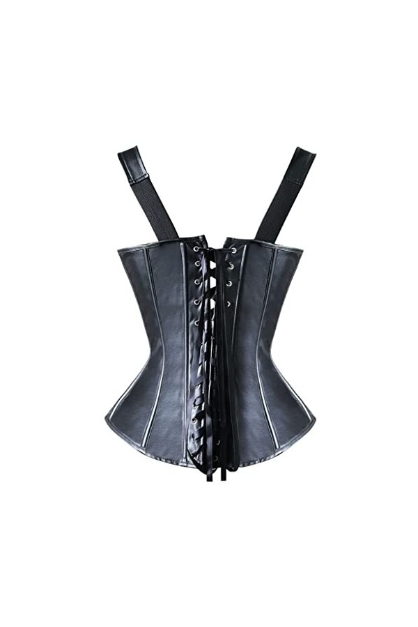 Corset Europeand American Sexy Court Corset Corset en Cuir Style Punk Corset Sexy Couleur : D, Taille : 6XL Code 
