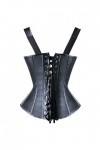 Corset Europeand American Sexy Court Corset Corset en Cuir Style Punk Corset Sexy Couleur : D, Taille : 6XL Code 
