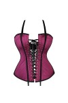 Lingerie Underwear Thin Shoulder Strap Lace Wave Waist Toning Garment Appeal Garter with Breast Color : Red Size : M Code 