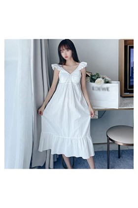 JYDQM Belle Princesse Sweet Pyjamas for Femmes Sexy Sexy Sexy Nightdress Bra sous-sorme Vêtements de Nuit Color : A, Size : 