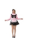 JOLINE Sissy Robe de maid française chic - Noir - XL