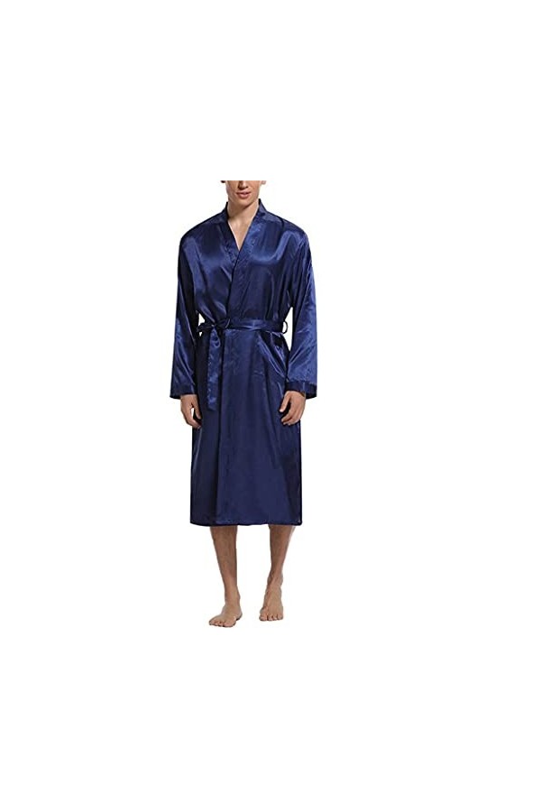 Peignoirs Pyjamas fins pour hommes Robe de peignoir décontractée Doux pour la peau Pyjamas pour hommes de couleur unie Homewe