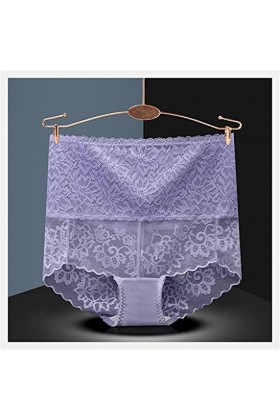 DSHGDJF 2 pièces Taille Haute Culotte Femmes sous-vêtements Sexy Dentelle Culotte Bodyshaper Femme caleçon sans Couture Slips