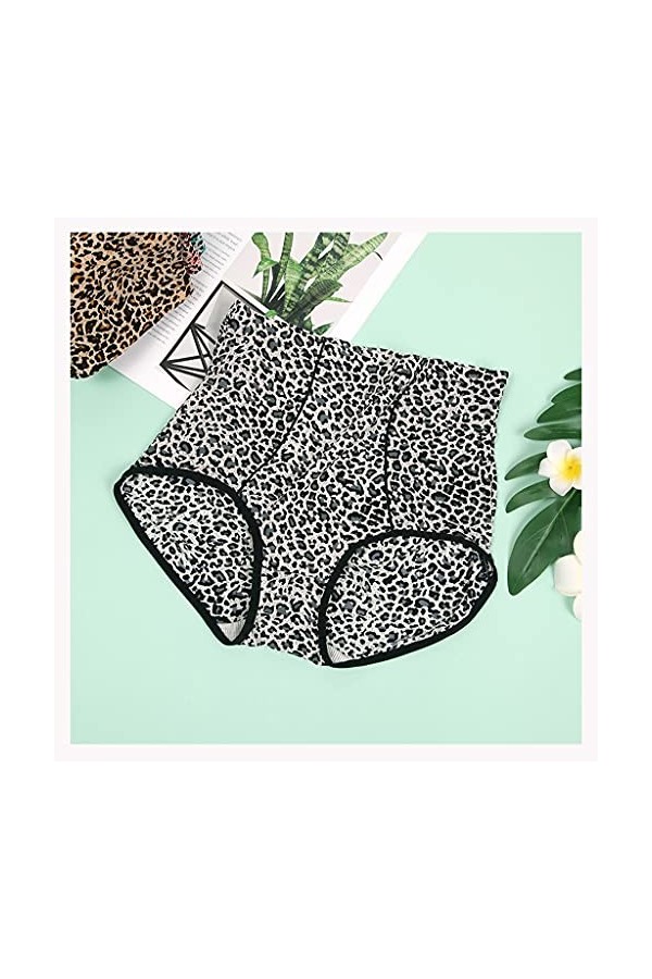 DSHGDJF Culotte en Soie glacée Taille mi-Haute Tuck Abdomen et Hanches Plus Taille Sexy Triangle Culotte en Soie glacée for D
