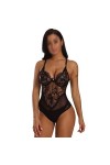 TKFDC Sexy Creux Halter Cils Dentelle Combinaison Pyjama Femme Dentelle Lingerie Sexy Chemise De Nuit Babydoll Vêtements De N